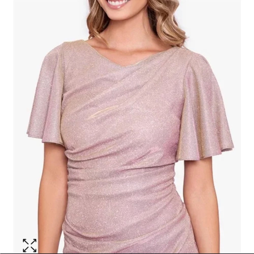 Betsy & Adams Glitter Bell-Sleeves Dress size 12 - Picture 3 of 8
